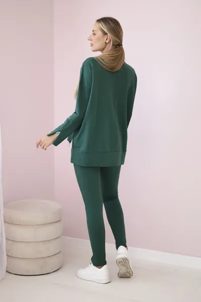 Complete with oversize blouse green