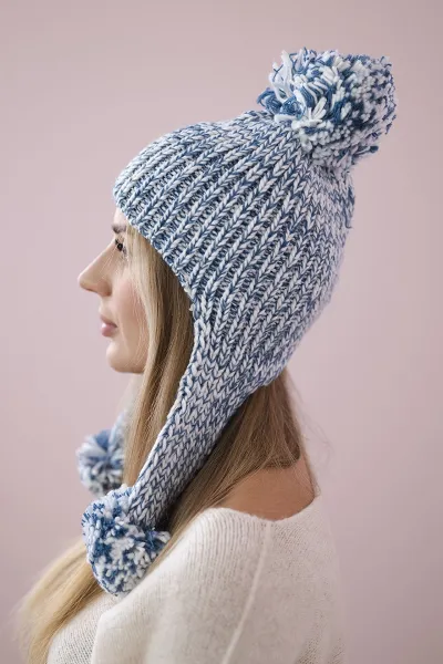 Women's cap with long ears Emma K343 jeans