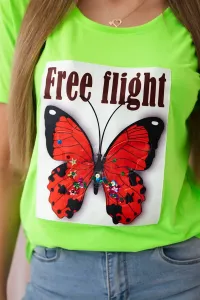 Free Flight Green Neon Blouse