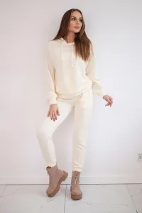 Hoodie set ecru