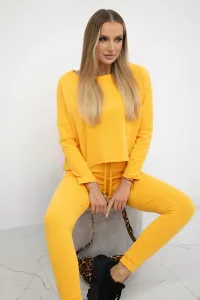 Legínovo Súprava s čiernou oversized blúzkou Farba: Svetlo hnedá, Veľkosť: UNI