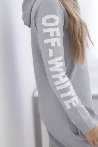 White gray dress