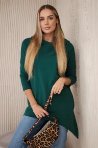 Cycling print sweatshirt green