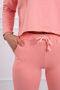Set with oversized blouse apricot