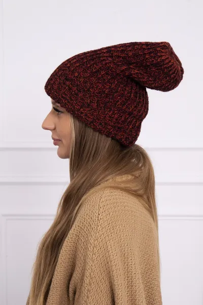 Women's cap Delia K260 burgundy
