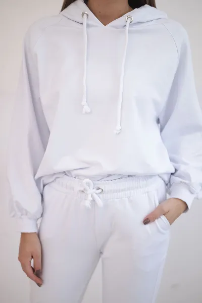 White hoodie