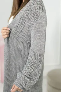 Long sweater dark gray