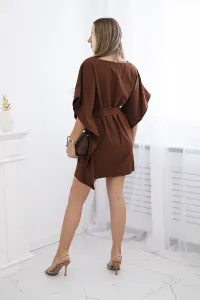 Batwings Oversize Dress Brown
