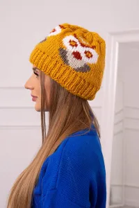 Women's cap Ofelia K349 mustard