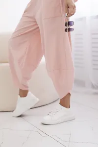 Women's set T-shirt + pants - peach