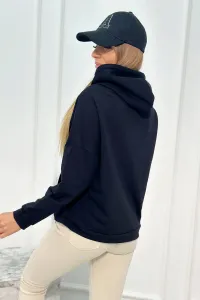 Sweatshirt with Voyage inscription black