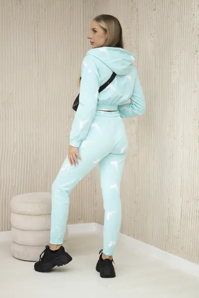 Set with printed mint pistols
