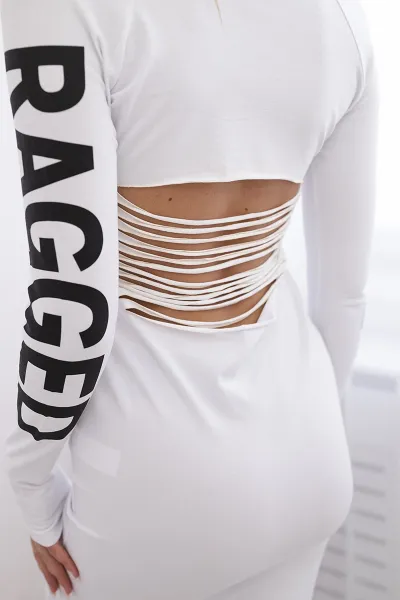 Ragged Dress White