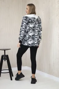 3-piece MOOR set of sweatshirt, top and leggings gray + black