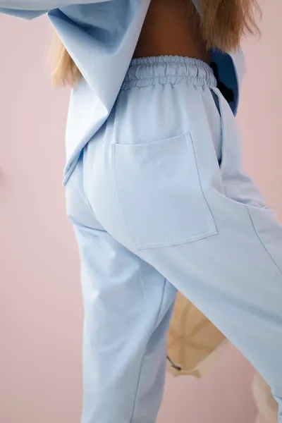 Set 2-piece sweatshirt + trousers blue