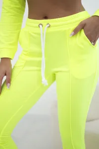 Sports set yellow neon