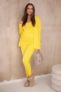 3-piece set of sweaters yellow