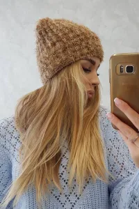 Women's cap Cina K259 brown