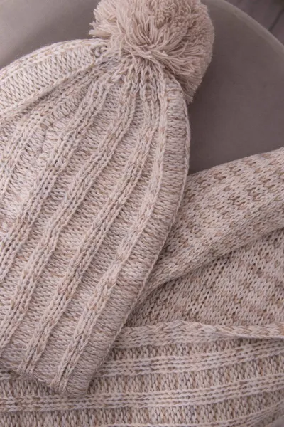 Women's set with fleece 4 Pory Roku K263 camel+foxy