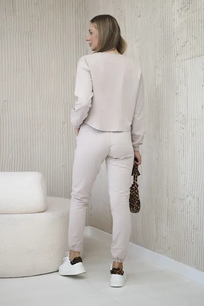 Set with beige Atlanta print