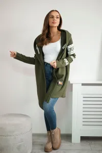 Coat with subtitles khaki