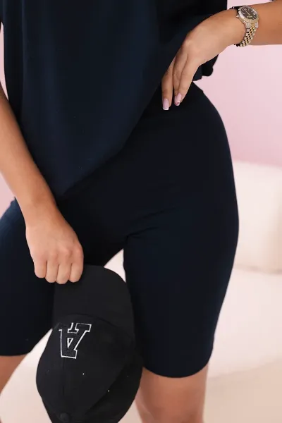 Set top+leggings dark blue