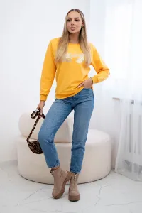 Printed Mustard Sweatshirt