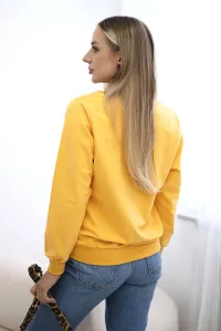 Printed Mustard Sweatshirt