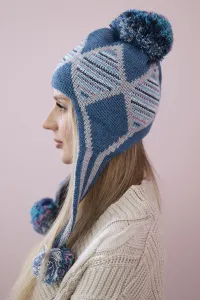 Women's cap with long ears Eunika K322 jeans