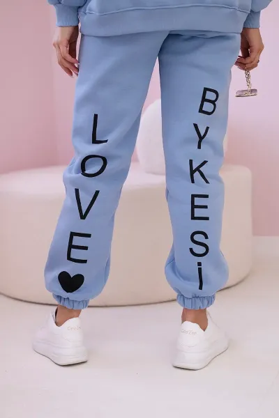 Blue cotton set with print
