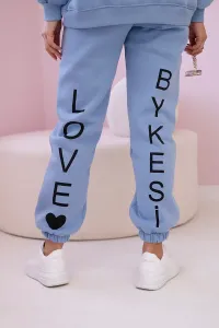 Blue cotton set with print