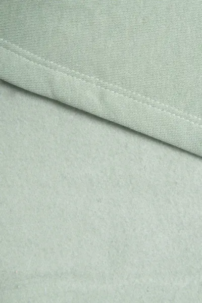 Hoodie with dark mint patches