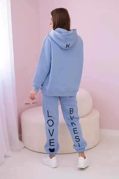 Blue cotton set with print