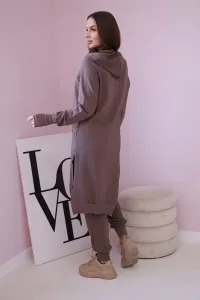 Set of sweatshirt with longer mocha side