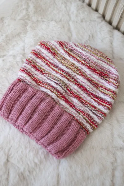 Women's cap Feba K330 dark pink