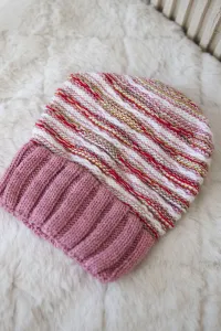 Women's cap Feba K330 dark pink