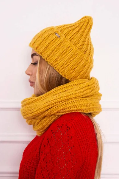 Women's set with strong ribs P100 yellow