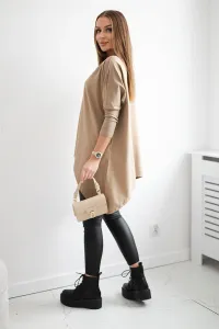 Legínovo Biela oversized blúzka Farba: Hnedá, Veľkosť: UNI