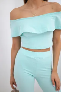 Set with mint ruffle