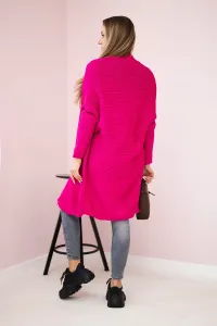 Sweater with batwing sleeve fuchsia
