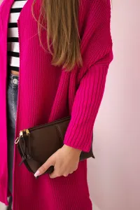 Sweater with batwing sleeve fuchsia