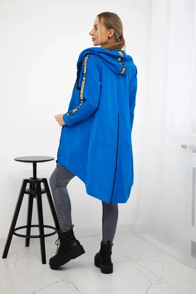 Sweatshirt with zipper back jeans