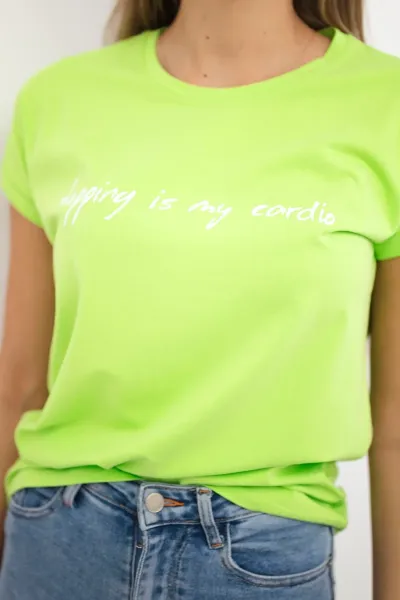 Shopping blouse is my cardio light green