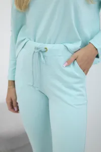 Set with an oversized blouse mint