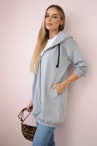 Legínovo Mikina s potlačou "The world is yours" tmavá púdrová ružová Farba: Sivá, Veľkosť: UNI