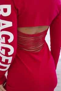 Ragged Fuchsia Dress