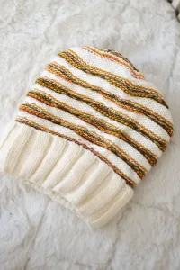 Women's cap Feba K330 ecru+orange