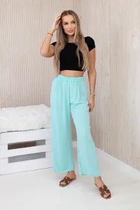 Wide mint trousers