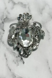 Brooch XZ459-247 silver