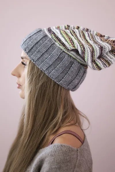Women's cap Feba K330 dark gray